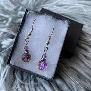 Aurora Borealis Beaded Earrings